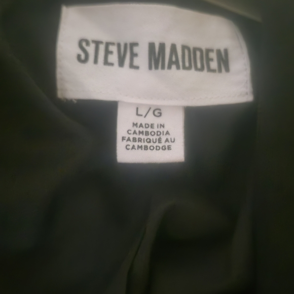 Steve Madden Black Classic Blazer Jacket Size Large Business Professional - Picture 6 of 8